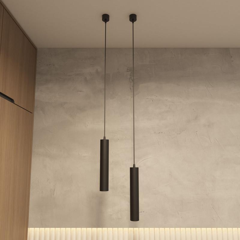  Светильник 15Вт GU10 IP20 подвесной алюм. черн. DENKIRS 678707 фото в каталоге от BTSprom.by