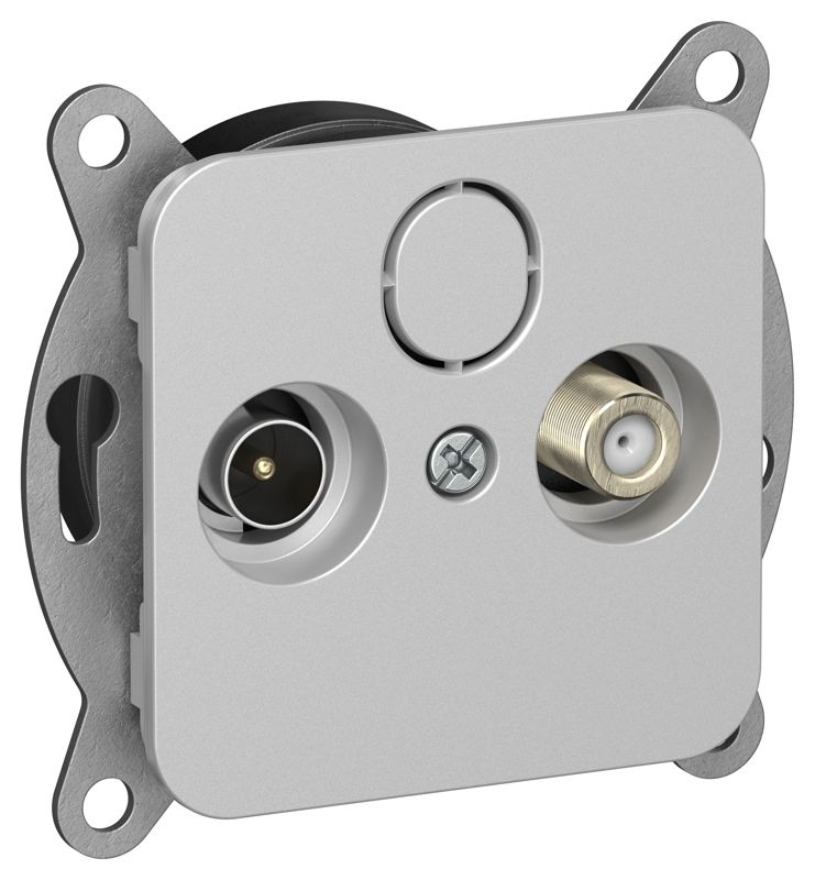 розетка оконечная tv/sat 2-м сп flite ртвс-2-1-1-фла экранир. механизм алюм. iek fi-af23-o-k47 от BTSprom.by