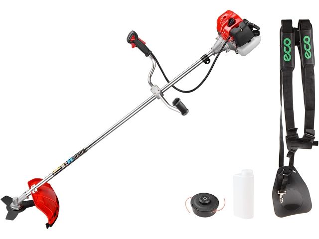 мотокоса eco gtp-145n с ножом и головкой (1.45 квт, 2.0 л.с., 43.0 см3, нож 255х25.4 мм, лёгкий запуск, 3 зуб., ремень двухлямочный, вес 7.6 к) gtp-145n от BTSprom.by