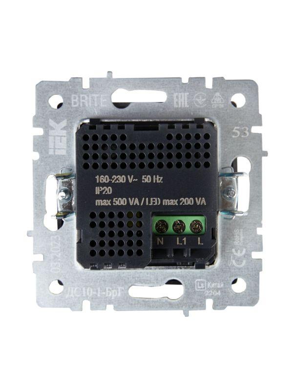  Датчик движения BRITE ДС10-1-БрГ механизм графит IEK BR-MS10-N-150-05-K53 фото в каталоге от BTSprom.by