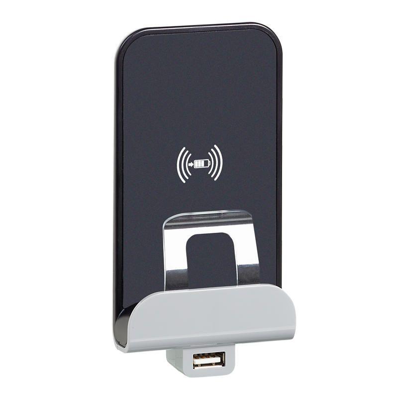 устройство зарядное беспроводное etika qi 1а с дополнит. разъемом usb a 5в 2.4а алюм. leg 672437 от BTSprom.by