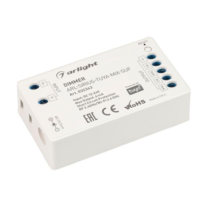 диммер arl-sirius-tuya-mix-suf (12-24в 4х4а 2.4g) (ip20 пластик) arlight 032343 от BTSprom.by