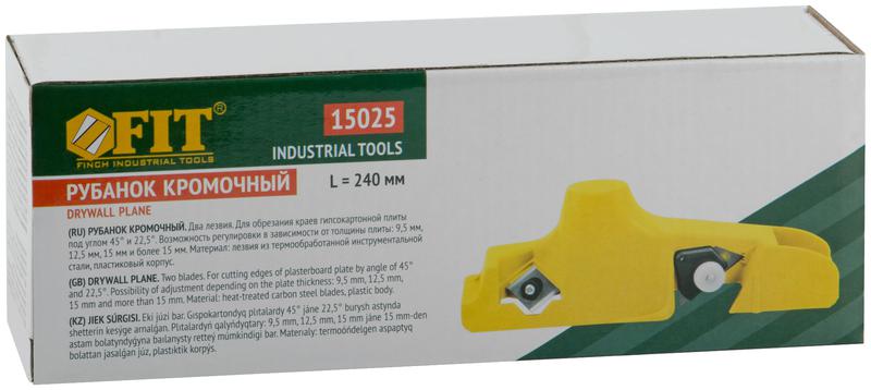  Рубанок кромочный пластиковый для гипсокартона FIT 15025 фото в каталоге от BTSprom.by