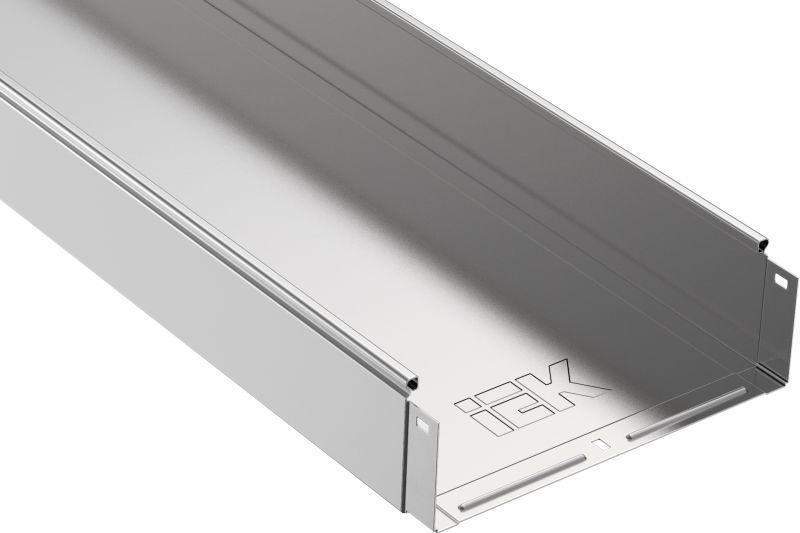 Лоток листовой неперфорир. 400х100 L3000 сталь 1.2мм IEK CLN10-100-400-3 от BTSprom.by
