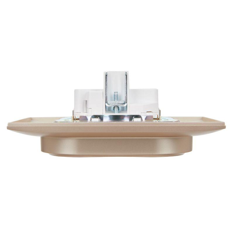  Розетка 2-м SKANDY 16А с заземл. без защ. шторок в сборе SK-R08Sa песочн. IEK SK-R21-16-K98-F фото в каталоге от BTSprom.by