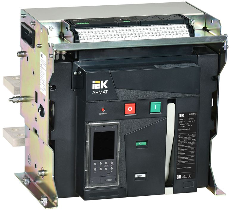 выключатель автоматический воздушный 3п f 3200а 125ка td стац. с комплектом аксессуаров armat iek ar-acb-3ff-125-3200a-tdcf от BTSprom.by