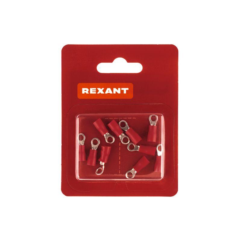  Наконечник кольцевой изолированный d5.3мм 0.5-1.5кв.мм (НКи 1.5-5/НКи 1.25-5) красн. (уп.10шт) Rexant 08-0014-10 фото в каталоге от BTSprom.by