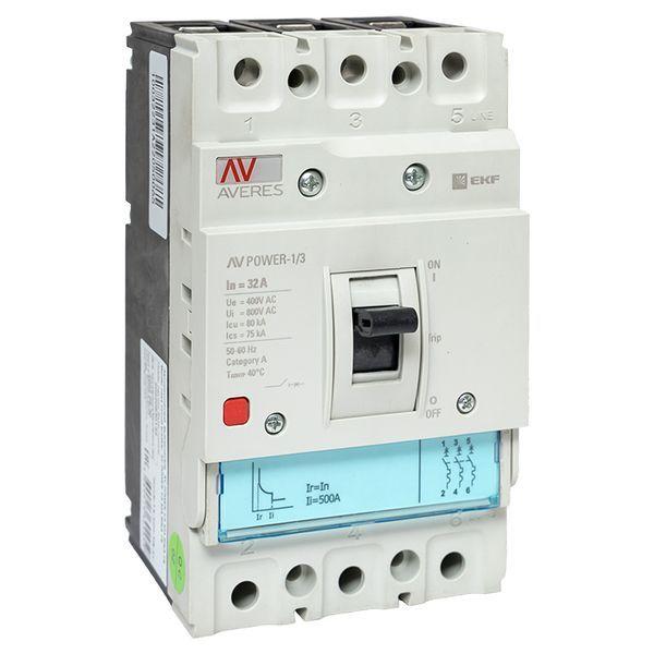 выключатель автоматический 32а 80ка av power-1/3 tr averes ekf mccb-13-32h-tr-av от BTSprom.by