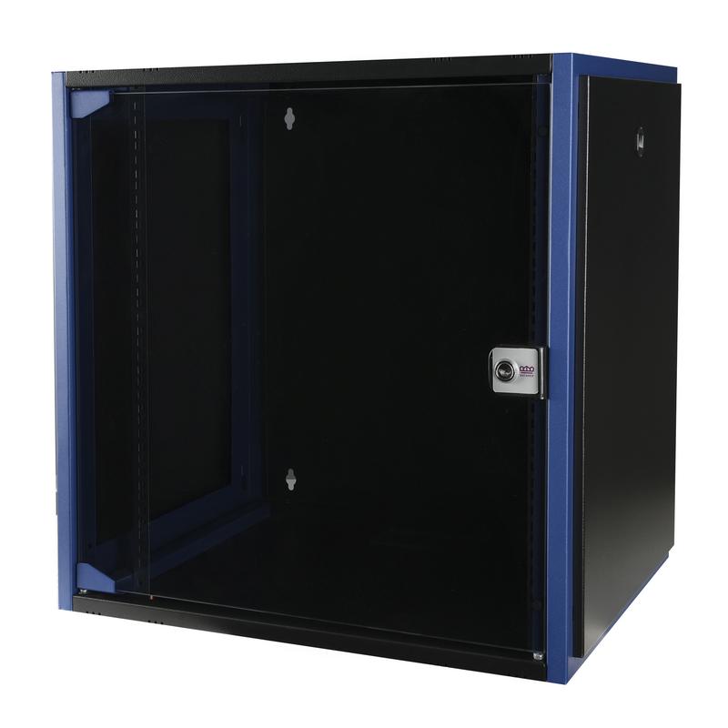 шкаф настенный 19дюйм 12u 600х450 дв. стекл. черн. datarex dr-600211 от BTSprom.by