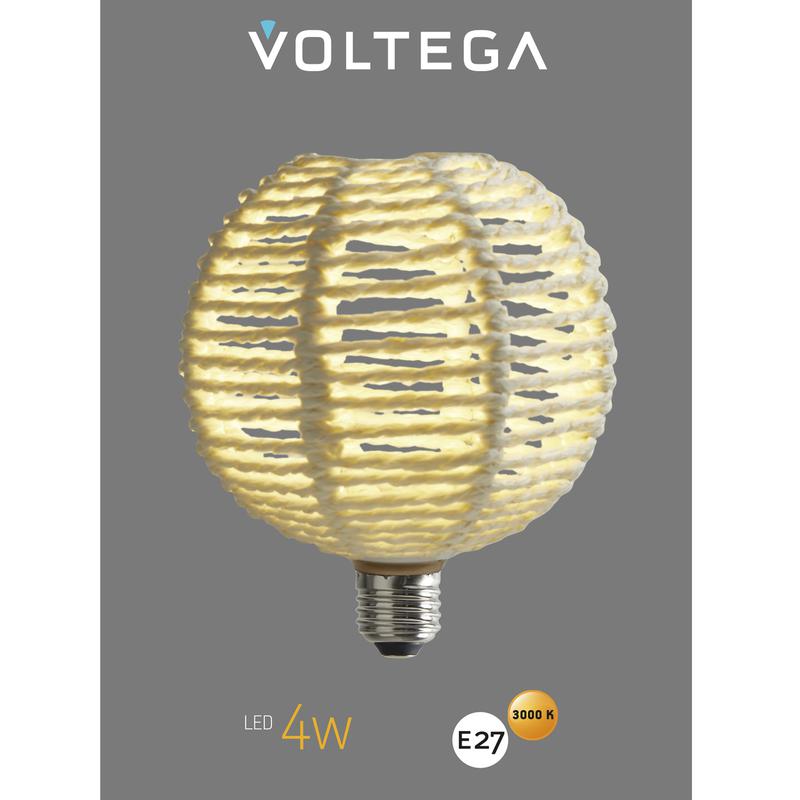 Лампа светодиодная филаментная Loft 271 BRA240 4Вт 3000К E27 Voltega 8571 фото в каталоге от BTSprom.by