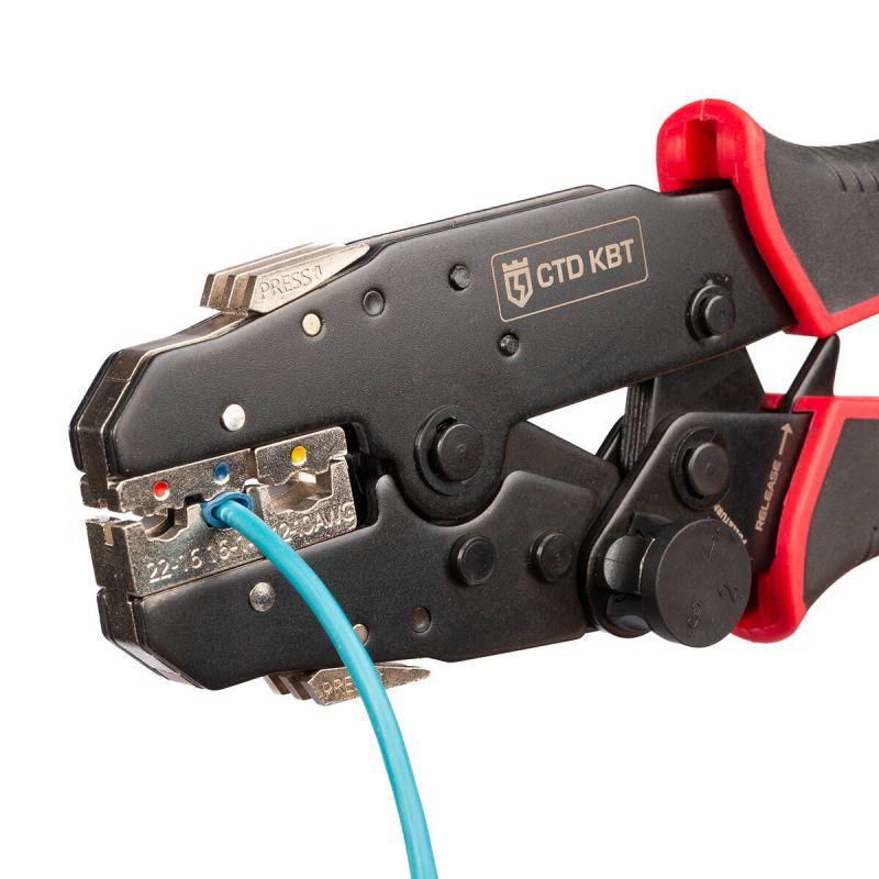  Пресс-клещи с набором матриц CTD+5 серия QUICK PRO КВТ 101859 фото в каталоге от BTSprom.by