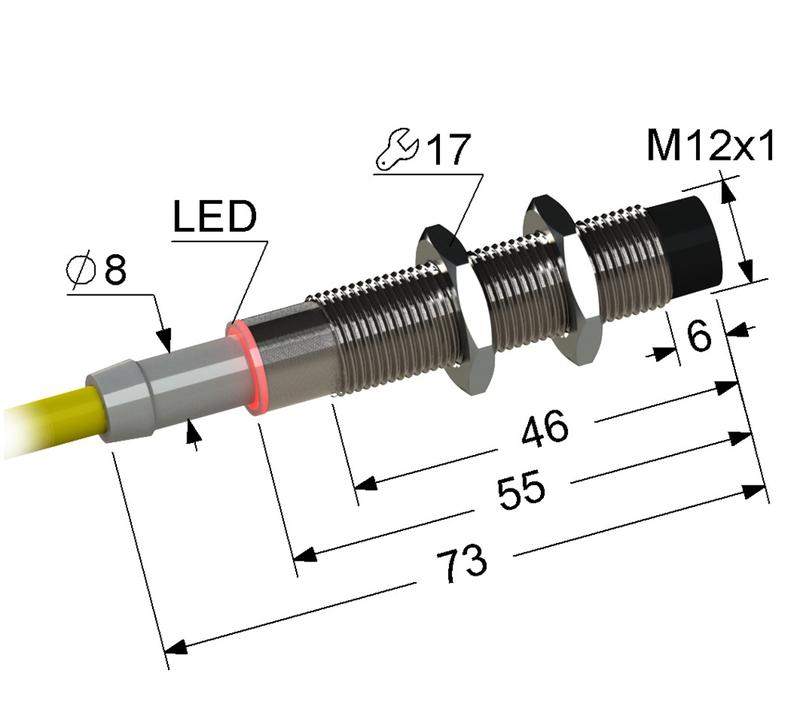 выключатель бесконтактный ps2-12m73-4n21-z (вб2.12м.73.4.2.1.z) мега-к a8010-80086975 от BTSprom.by