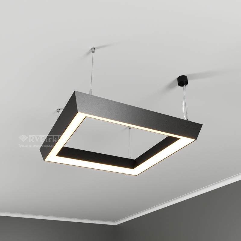 светильник светодиодный rve-pls5070-box-tilt-in-792-p 78вт 4000к 792х792мм подвесной свечение внутрь бел. rvelektro rve00001112 от BTSprom.by