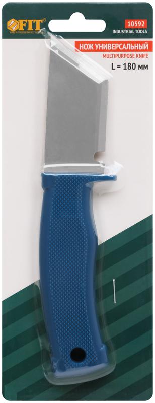  Нож универсальный пластиковая ручка две режущие кромки 180мм FIT 10592 фото в каталоге от BTSprom.by