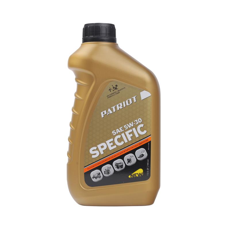 масло 4-х тактное полусинтетическое specific high-tech 5w30 sj/cf patriot 850030595 от BTSprom.by