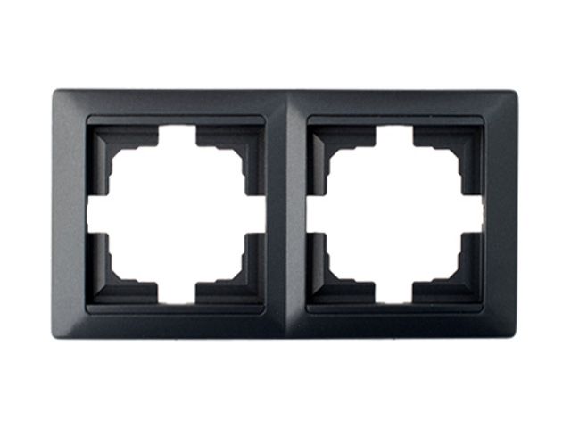 рамка 2-местная графит, стиль, bylectrica юлиг.735212.215гр от BTSprom.by