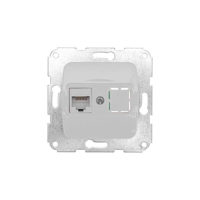 розетка компьютерная сп dea rj45 механизм бел. kranz kr-78-0223 от BTSprom.by