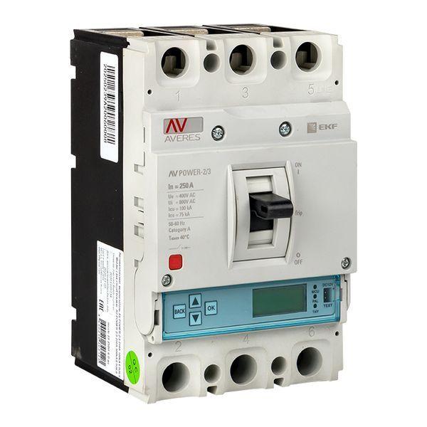 выключатель автоматический 3п 250а 50ка av power-2/3 etu6.0 averes ekf mccb-23-250-6.0-av от BTSprom.by