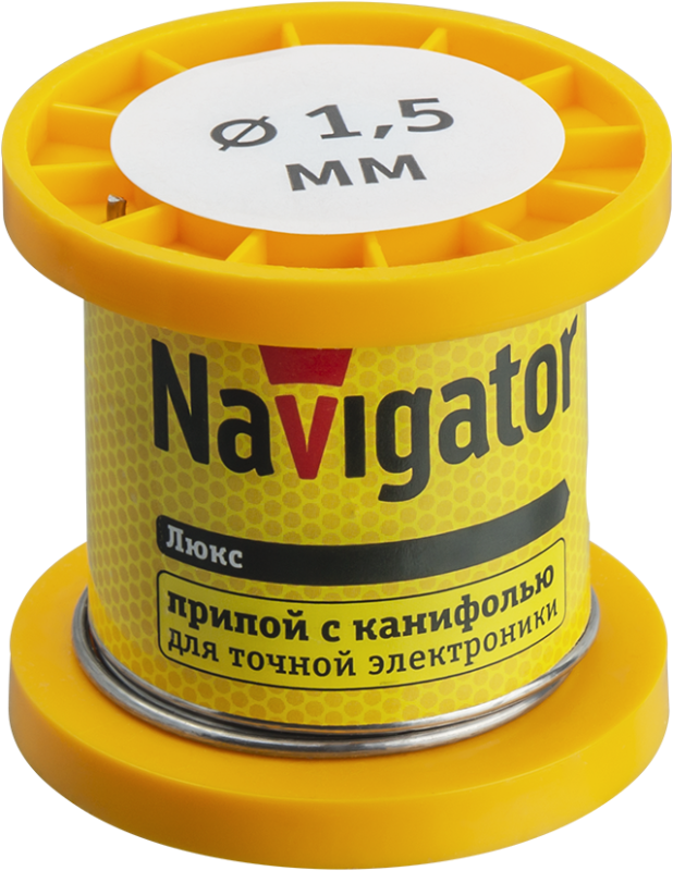 припой 93 077 nem-pos02-61k-1.5-k50 (пос-61; катушка; 1.5мм; 50 г) navigator 93077 от BTSprom.by
