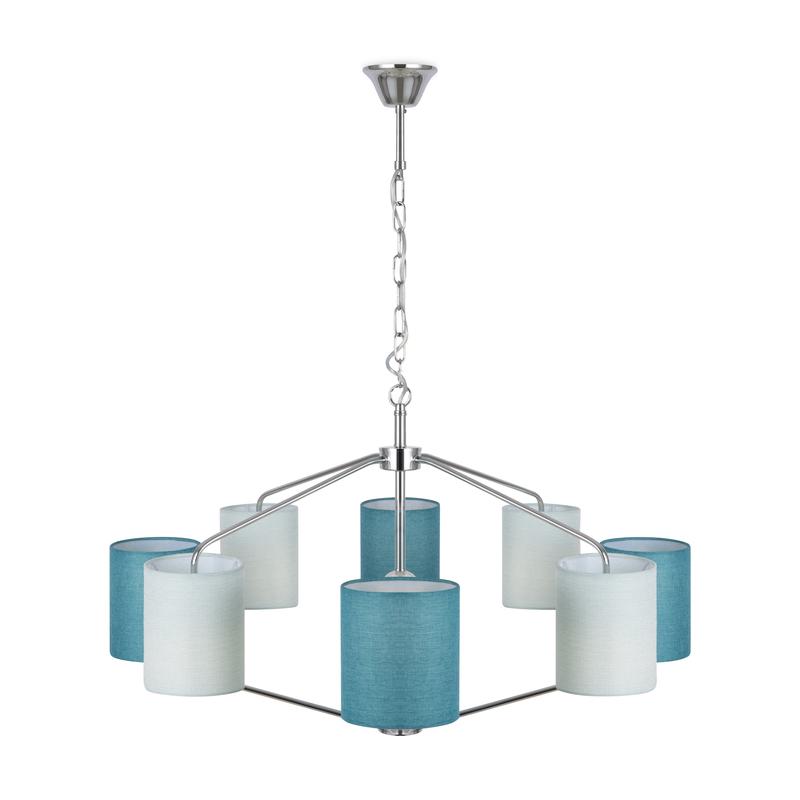  Светильник Yang 40Вт E14х8 IP20 подвесной Freya FR5208PL-08CH фото в каталоге от BTSprom.by