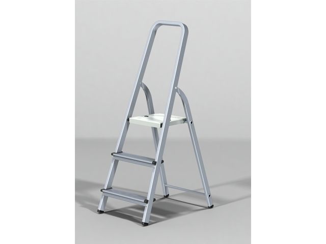 лестница-стремянка алюм. 59 см 3 ступ. 2,6кг pro startul (st9940-03) (размеры профиля: передний каркас 40х20х1, задний каркас 30х20х1) st9940-03 от BTSprom.by