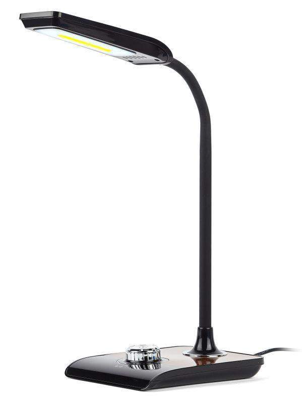 светильник nled-473-10w-bk настол. черн. с деревом эра б0033305 от BTSprom.by