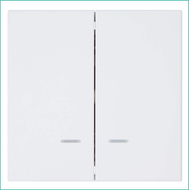 выключатель 2-кл. сп fd 10а ip20 с подсветкой с накладкой механизм бел. матов. soft touch jasmart fd3023npwm от BTSprom.by