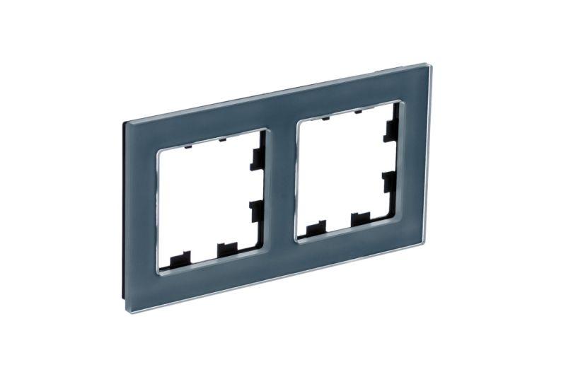 рамка 2-м atlasdesign nature натур. стекло грифель se atn360702 от BTSprom.by