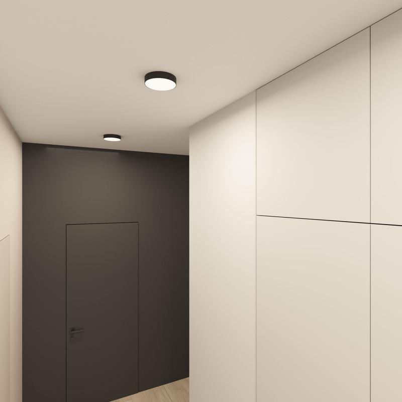  Светильник накладной TAB 24Вт LED 3000К/4000К/6500К IP20 d160mm черн. алюм./акрил DENKIRS DK2850-BK фото в каталоге от BTSprom.by