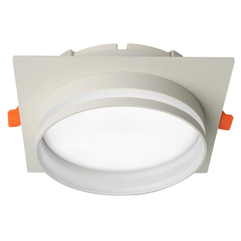 светильник потолочный встраиваемый 25вт 230в gx70 бел. квадрат без лампы dl703 luna feron 51099 от BTSprom.by