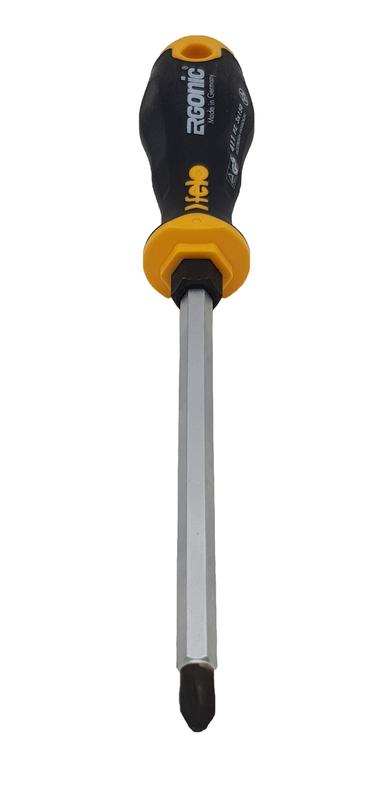  Отвертка крестовая с шестигранным лезвием Ergonic PZ 3х150 FELO 41130540 фото в каталоге от BTSprom.by