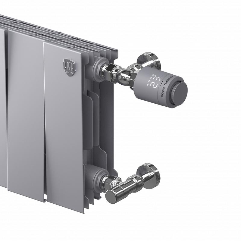  Набор термостатический для радиатора осевой Design Pro 15мм М30х1.5 хром Royal Thermo НС-1458114 фото в каталоге от BTSprom.by
