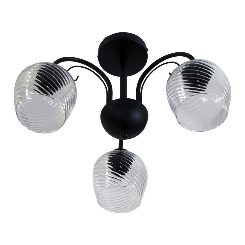  Светильник "Берта" 131 (плафон 8270) НСБ 01-3х60-158 Е27 ИУ черн. муар Элетех 1005404646 фото в каталоге от BTSprom.by