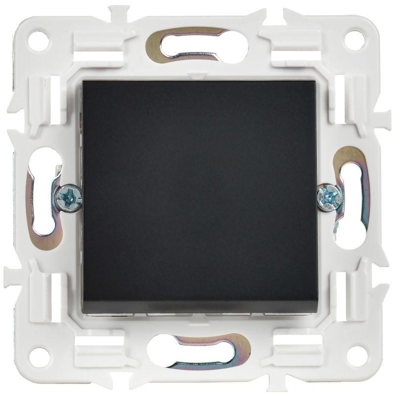  Выключатель 1-кл. SKANDY 10А SK-V01Bl черн. IEK SK-V10-0-10-K02 фото в каталоге от BTSprom.by