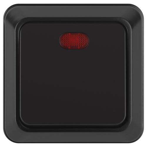 выключатель 1-кл. оп quadro 2-102-05 10а ip20 250в с подсветкой антрацит intro б0069730 от BTSprom.by