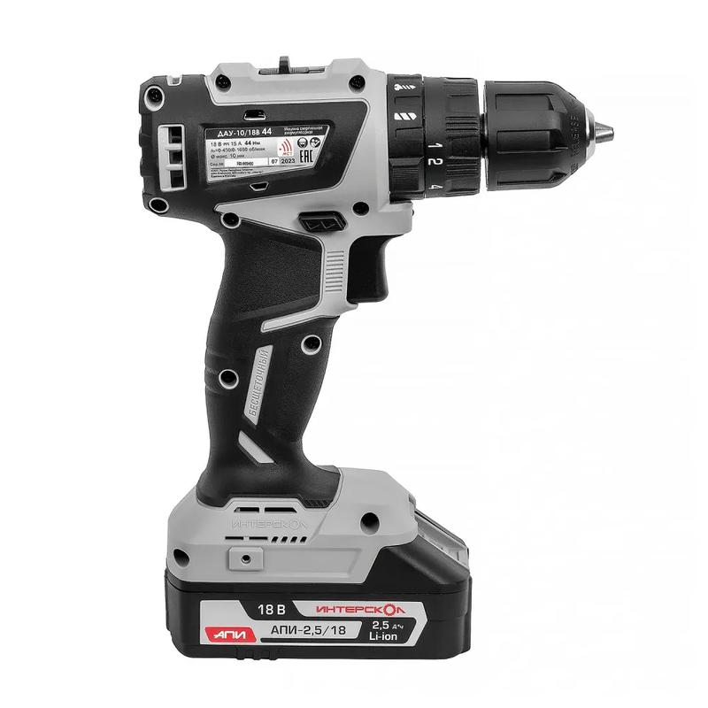  Дрель-шуруповерт аккумуляторная удар. бесщеточн. ДАУ-10/18В 44 МиниМАКС (Li-ion кейс 2 аккум. 25 А.ч ЗУ) ИНТЕРСКОЛ 769.2.2.45 фото в каталоге от BTSprom.by