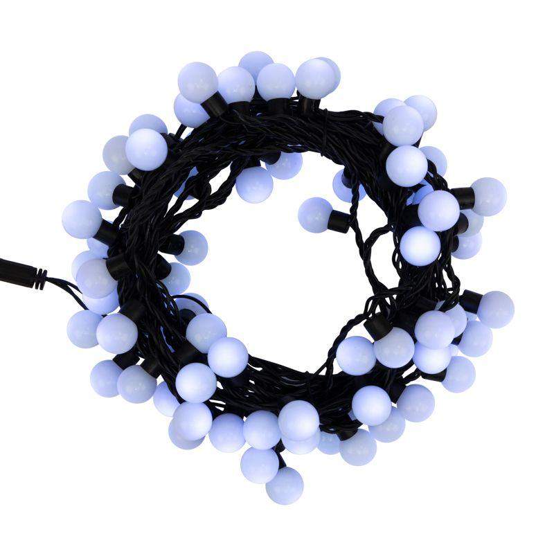  Гирлянда светодиодная "Мультишарики" 10м d23мм 80LED бел. 4Вт IP65 провод ПВХ черн. Neon-Night 303-515 фото в каталоге от BTSprom.by