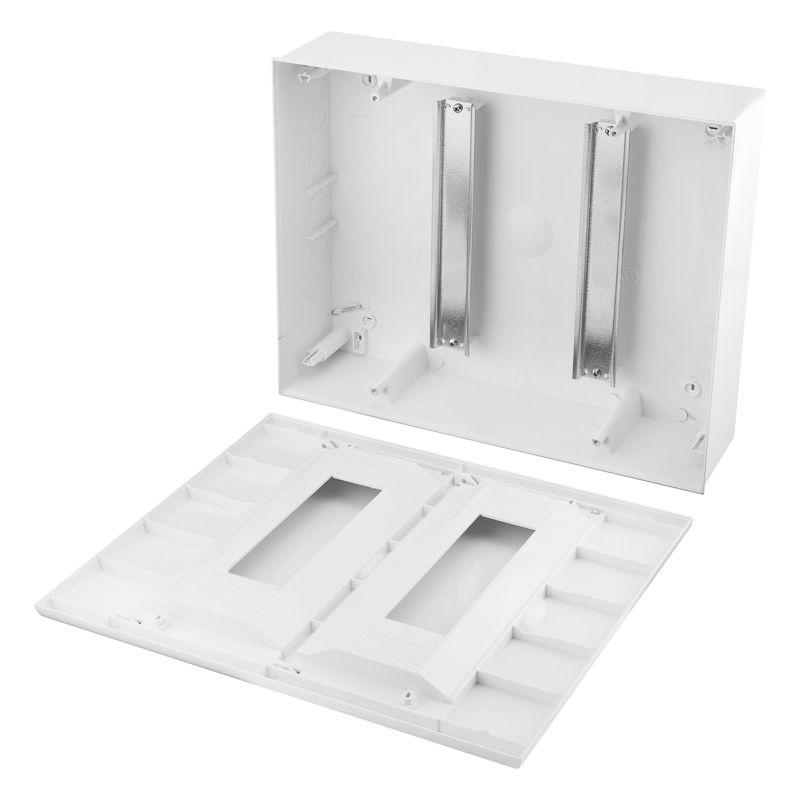  Бокс пластиковый ЩРН-П-24 IP41 бел. дверь бел. Kranz KR-11-0325 фото в каталоге от BTSprom.by