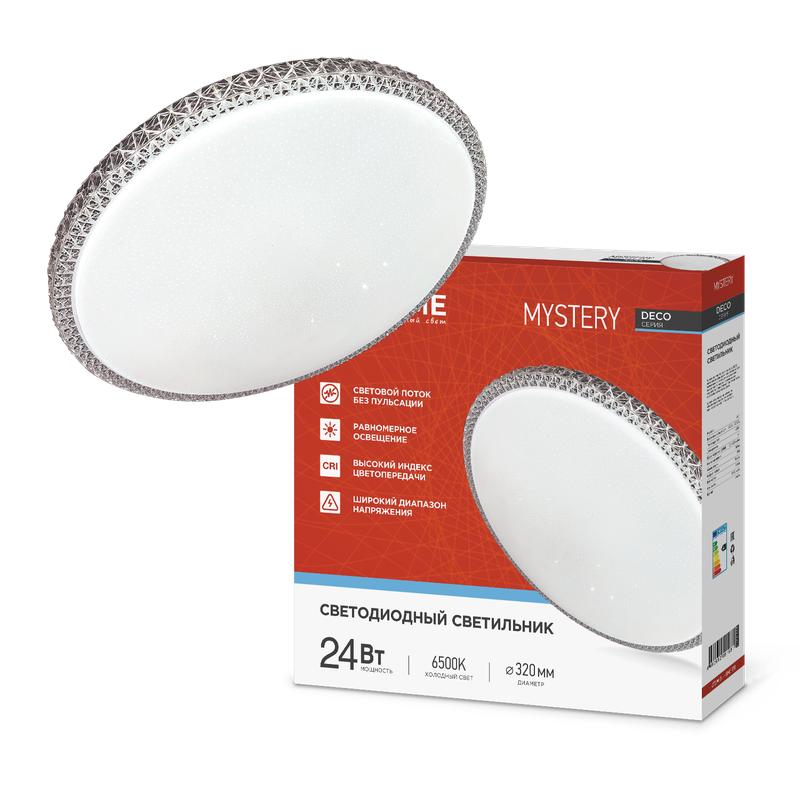 светильник светодиодный deco mystery 24вт 6500к 2160лм 230в 320х62мм in home 4690612051581 от BTSprom.by