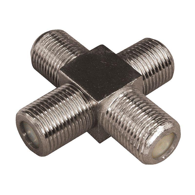  Переходник антенный 4-гнезда F четверник блист. Rexant 06-0023-A фото в каталоге от BTSprom.by