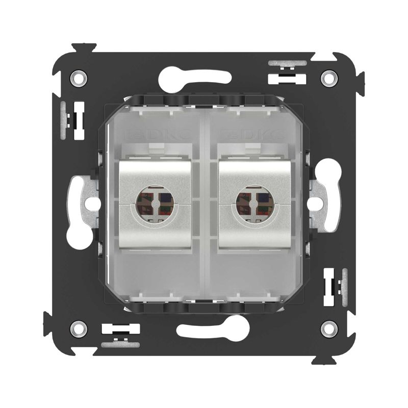  Розетка компьютерная 2-м СП Avanti "Белое облако" RJ45 кат.5E без шторок экранир. механизм DKC 4400764 фото в каталоге от BTSprom.by