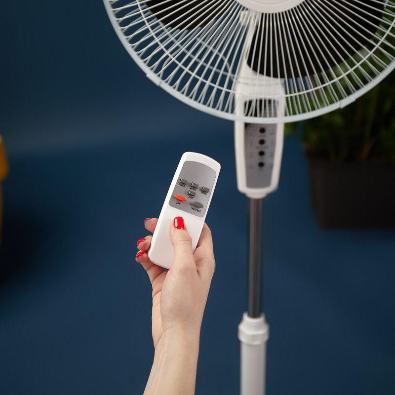  Вентилятор напольный DX-1608R 40Вт 220В с пультом и таймером бел./черн. DUX 60-0210 фото в каталоге от BTSprom.by