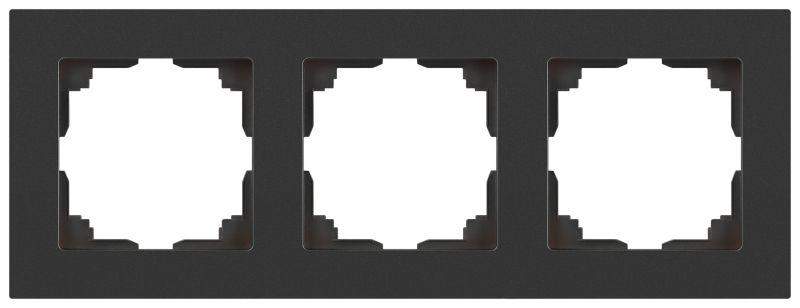 рамка 3-м сп accent 6-503-07 графит intro б0063791 от BTSprom.by