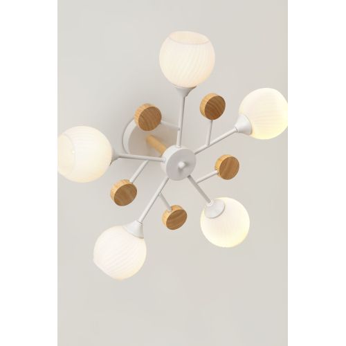  Люстра Chiara 9180-305 60Вт 5хE27 60Вт модерн Rivoli Б0068452 фото в каталоге от BTSprom.by