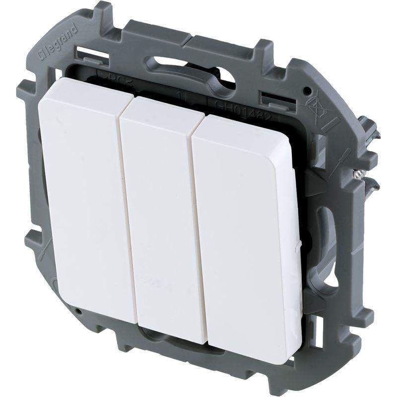 выключатель 3-кл. inspiria 20а ip20 250в 10ax механизм бел. leg 673640 от BTSprom.by
