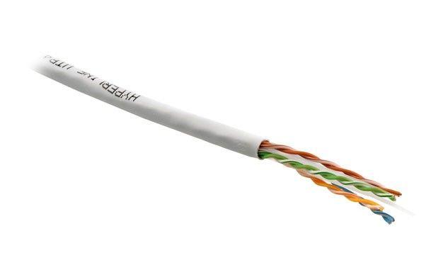 кабель витая пара неэкранир. u/utp кат.6 4 пары 23 awg ож solid с разделит. pvc-20град.c-+75град.c гарантия: 15 лет компонентн. / 25 лет системн. uutp4-c6-s23-in-pvc-wh-305 бел. (уп.305м) hyperline 443525 от BTSprom.by
