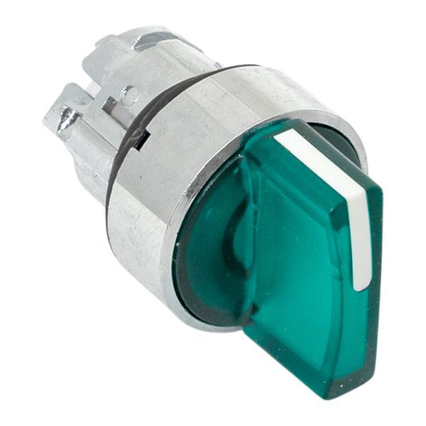  Механизм переключателя исполнительный XB4 IP65 на 2 положения возвратный без фиксации с подсветкой с короткой ручкой зел. EKF XB4BD2L-G-65 фото в каталоге от BTSprom.by