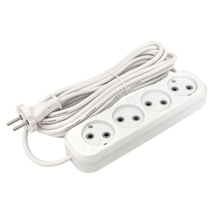 удлинитель 4х5м без заземл. 10а ip20 эксперт 2.2квт пвс 2х0.75 proxima ekf uba10-275-4-05 от BTSprom.by