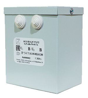 трансформатор осо в-0.25 ухл2 380/42. ip54 электротехник et014059 от BTSprom.by