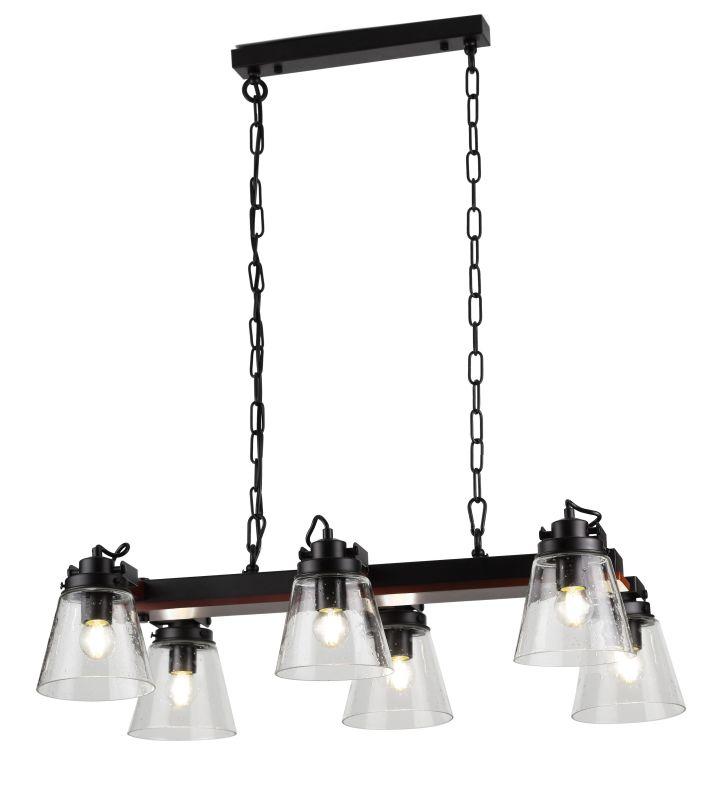 светильник подвесной (подвес) spartacus 5017-206 6хe27 60вт лофт-кантри rivoli б0038087 от BTSprom.by